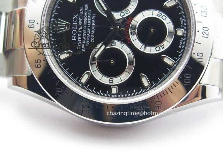 0219 Functional Daytona 116520 Noob Best Edition Black Dial On SS Bracelet A2824 (Same Thickness as Genuine) 3827